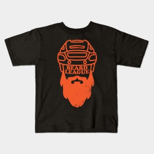 Beard League - Playoff Hockey (orange version) Kids T-Shirt